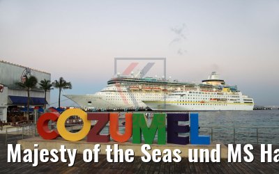 Majesty of the Seas und MS Hamburg Cozumel 23.02.2019 Majesty of the Seas und MS Hamburg Cozumel 23.02.2019