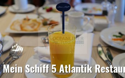 Mein Schiff 5 Atlantik Restaurant Brasserie morgens Mein Schiff 5 Atlantik Restaurant Brasserie morgens