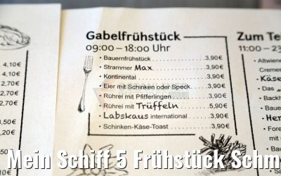 Mein Schiff 5 Frühstück Schmankerl Mein Schiff 5 Frühstück Schmankerl