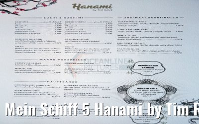 Mein Schiff 5 Hanami by Tim Raue Speisekarte Mein Schiff 5 Hanami by Tim Raue Speisekarte
