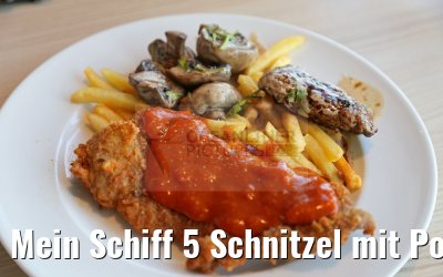 Mein Schiff 5 Schnitzel mit Pommes im Tag und Nacht Bistro Mein Schiff 5 Schnitzel mit Pommes im Tag und Nacht Bistro