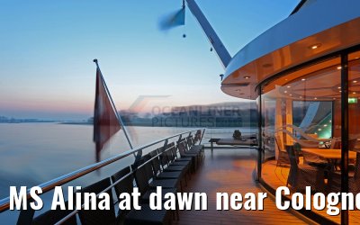 MS Alina at dawn near Cologne 09.04.2016 MS Alina at dawn near Cologne 09.04.2016