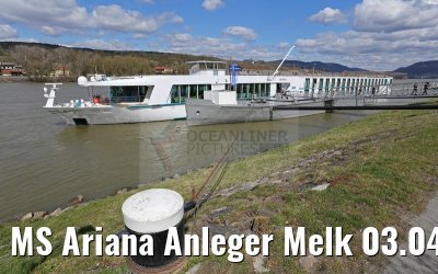 MS Ariana Anleger Melk 03.04.2015 MS Ariana Anleger Melk 03.04.2015