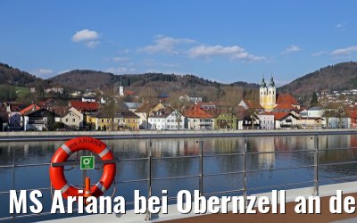 MS Ariana bei Obernzell an der Donau 28.03.2015 MS Ariana bei Obernzell an der Donau 28.03.2015