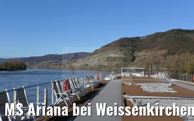 MS Ariana bei Weissenkirchen Donau 03.04.2015 MS Ariana bei Weissenkirchen Donau 03.04.2015