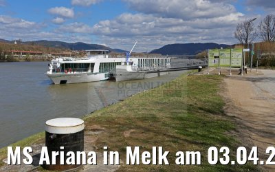 MS Ariana in Melk am 03.04.2015 MS Ariana in Melk am 03.04.2015