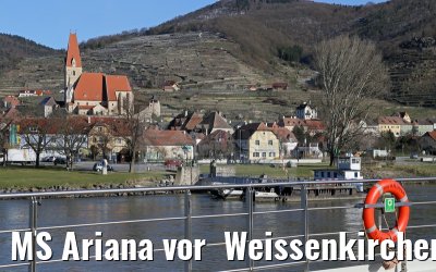 MS Ariana vor  Weissenkirchen an der Donau 03.04.2015 MS Ariana vor  Weissenkirchen an der Donau 03.04.2015
