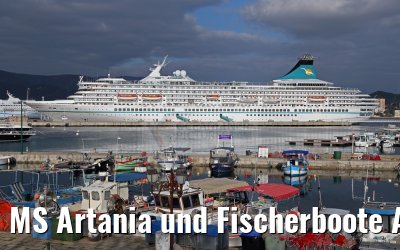 MS Artania und Fischerboote Ajaccio, Korsika, 19.12.2015 MS Artania und Fischerboote Ajaccio, Korsika, 19.12.2015