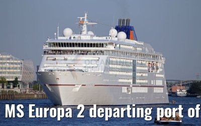 MS Europa 2 departing port of Hamburg 24.08.2016 MS Europa 2 departing port of Hamburg 24.08.2016