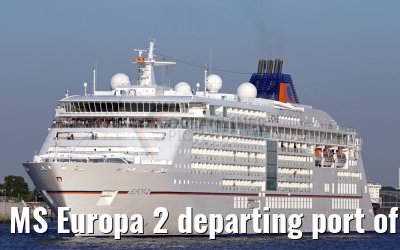 MS Europa 2 departing port of Hamburg 24.08.2016 MS Europa 2 departing port of Hamburg 24.08.2016