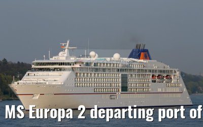 MS Europa 2 departing port of Hamburg 24. April 2015 MS Europa 2 departing port of Hamburg 24. April 2015