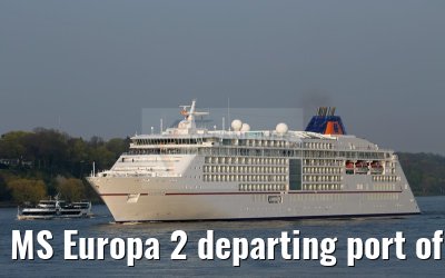 MS Europa 2 departing port of Hamburg 24. April 2015 MS Europa 2 departing port of Hamburg 24. April 2015