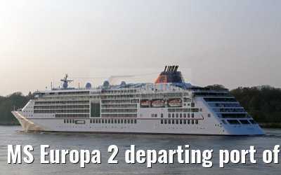MS Europa 2 departing port of Hamburg 24. April 2015 MS Europa 2 departing port of Hamburg 24. April 2015