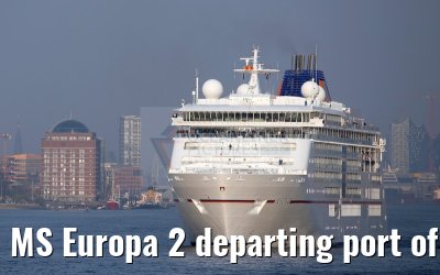 MS Europa 2 departing port of Hamburg 24. April 2015 MS Europa 2 departing port of Hamburg 24. April 2015