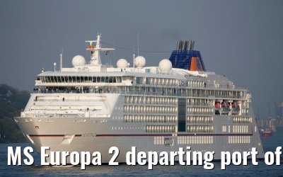 MS Europa 2 departing port of Hamburg 24. April 2015 MS Europa 2 departing port of Hamburg 24. April 2015
