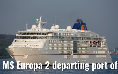 MS Europa 2 departing port of Hamburg 24. April 2015 MS Europa 2 departing port of Hamburg 24. April 2015