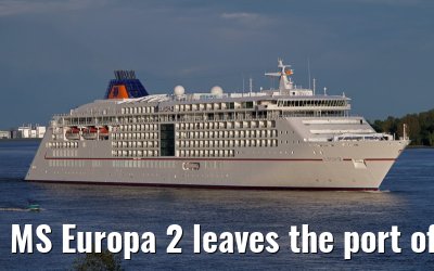 MS Europa 2 leaves the port of Hamburg on May 11, 2013 MS Europa 2 leaves the port of Hamburg on May 11, 2013