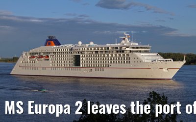 MS Europa 2 leaves the port of Hamburg on May 11, 2013 MS Europa 2 leaves the port of Hamburg on May 11, 2013