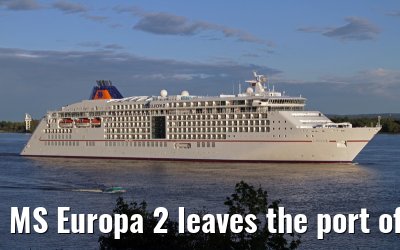 MS Europa 2 leaves the port of Hamburg on May 11, 2013 MS Europa 2 leaves the port of Hamburg on May 11, 2013