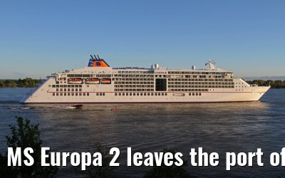 MS Europa 2 leaves the port of Hamburg on May 11, 2013 MS Europa 2 leaves the port of Hamburg on May 11, 2013