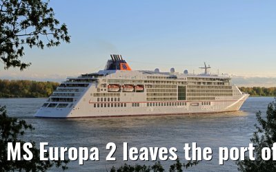 MS Europa 2 leaves the port of Hamburg on May 11, 2013 MS Europa 2 leaves the port of Hamburg on May 11, 2013