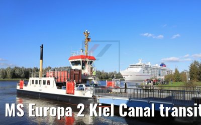MS Europa 2 Kiel Canal transit MS Europa 2 Kiel Canal transit