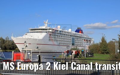 MS Europa 2 Kiel Canal transit MS Europa 2 Kiel Canal transit