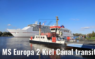 MS Europa 2 Kiel Canal transit MS Europa 2 Kiel Canal transit