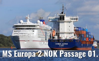 MS Europa 2 NOK Passage 01.10.2017 MS Europa 2 NOK Passage 01.10.2017