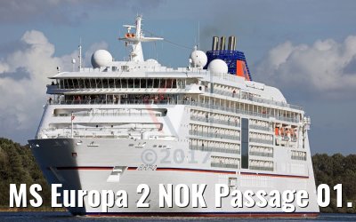 MS Europa 2 NOK Passage 01.10.2017 MS Europa 2 NOK Passage 01.10.2017