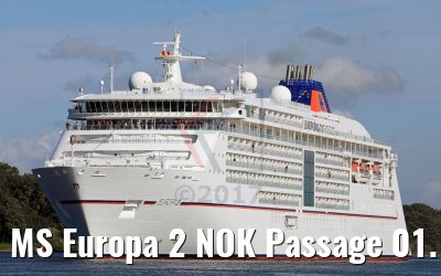 MS Europa 2 NOK Passage 01.10.2017 MS Europa 2 NOK Passage 01.10.2017