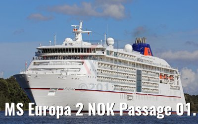 MS Europa 2 NOK Passage 01.10.2017 MS Europa 2 NOK Passage 01.10.2017