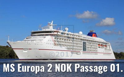 MS Europa 2 NOK Passage 01.10.2017 MS Europa 2 NOK Passage 01.10.2017