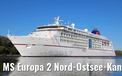 MS Europa 2 Nord-Ostsee-Kanal Passage 01.10.2017 MS Europa 2 Nord-Ostsee-Kanal Passage 01.10.2017