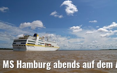 MS Hamburg abends auf dem Amazonas bei Anori 12.01.2015 MS Hamburg abends auf dem Amazonas bei Anori 12.01.2015
