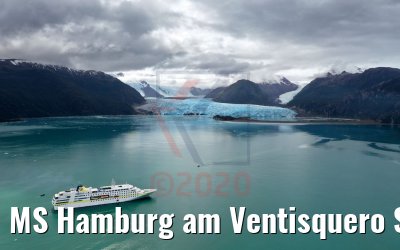 MS Hamburg am Ventisquero Skua Gletscher, Patagonien, Chile 05.02.2020 MS Hamburg am Ventisquero Skua Gletscher, Patagonien, Chile 05.02.2020