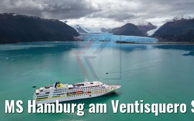 MS Hamburg am Ventisquero Skua Gletscher, Patagonien, Chile 05.02.2020 MS Hamburg am Ventisquero Skua Gletscher, Patagonien, Chile 05.02.2020