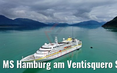 MS Hamburg am Ventisquero Skua Gletscher, Patagonien, Chile 05.02.2020 MS Hamburg am Ventisquero Skua Gletscher, Patagonien, Chile 05.02.2020