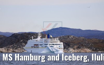 MS Hamburg and Iceberg, Ilulissat MS Hamburg and Iceberg, Ilulissat