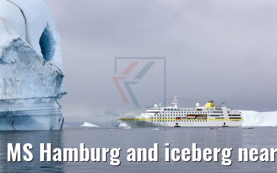 MS Hamburg and iceberg near Sarqaq, Greenland MS Hamburg and iceberg near Sarqaq, Greenland