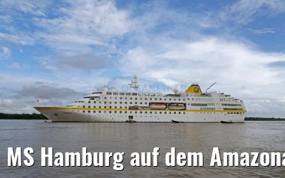 MS Hamburg auf dem Amazonas am Lago Uara 11.01.2015 MS Hamburg auf dem Amazonas am Lago Uara 11.01.2015