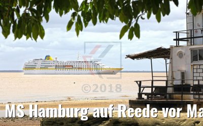 MS Hamburg auf Reede vor Macapa, Brasilien 05.02.2018 MS Hamburg auf Reede vor Macapa, Brasilien 05.02.2018