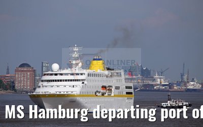 MS Hamburg departing port of Hamburg 01.06.2016 MS Hamburg departing port of Hamburg 01.06.2016