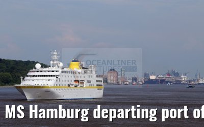 MS Hamburg departing port of Hamburg 01.06.2016 MS Hamburg departing port of Hamburg 01.06.2016