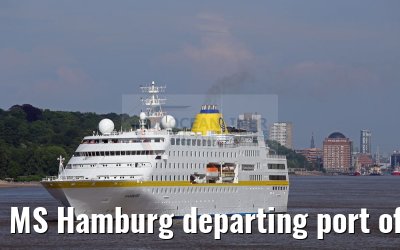 MS Hamburg departing port of Hamburg 01.06.2016 MS Hamburg departing port of Hamburg 01.06.2016