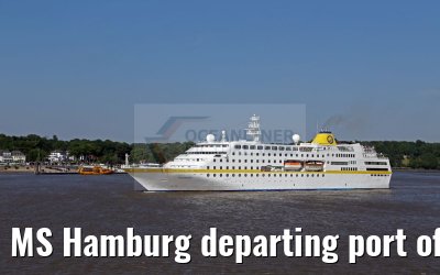 MS Hamburg departing port of Hamburg 01.06.2016 MS Hamburg departing port of Hamburg 01.06.2016