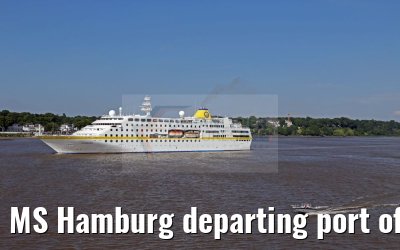 MS Hamburg departing port of Hamburg 01.06.2016 MS Hamburg departing port of Hamburg 01.06.2016