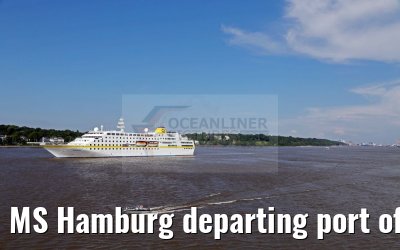 MS Hamburg departing port of Hamburg 01.06.2016 MS Hamburg departing port of Hamburg 01.06.2016
