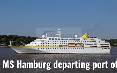 MS Hamburg departing port of Hamburg 01.06.2016 MS Hamburg departing port of Hamburg 01.06.2016