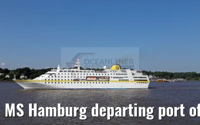 MS Hamburg departing port of Hamburg 01.06.2016 MS Hamburg departing port of Hamburg 01.06.2016